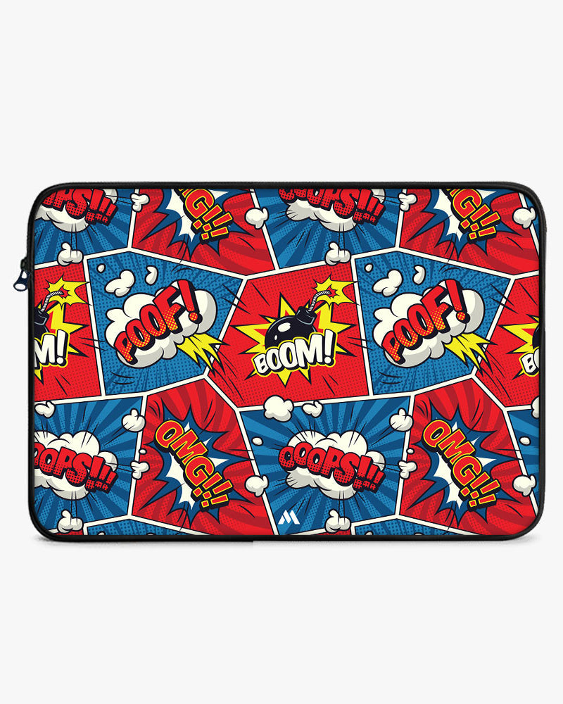 Comic Explosion MacBook / Laptop-Sleeve Mobile Case by CoverMeUp - Style 69