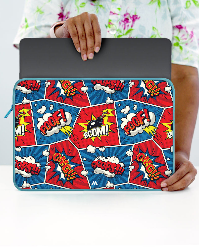 Comic Explosion MacBook / Laptop-Sleeve Mobile Case by CoverMeUp - Style 79