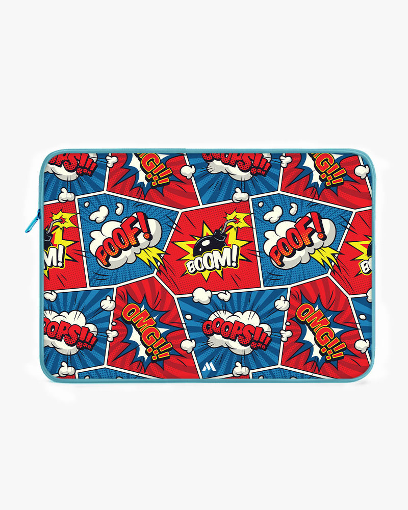 Comic Explosion MacBook / Laptop-Sleeve Mobile Case by CoverMeUp - Style 83