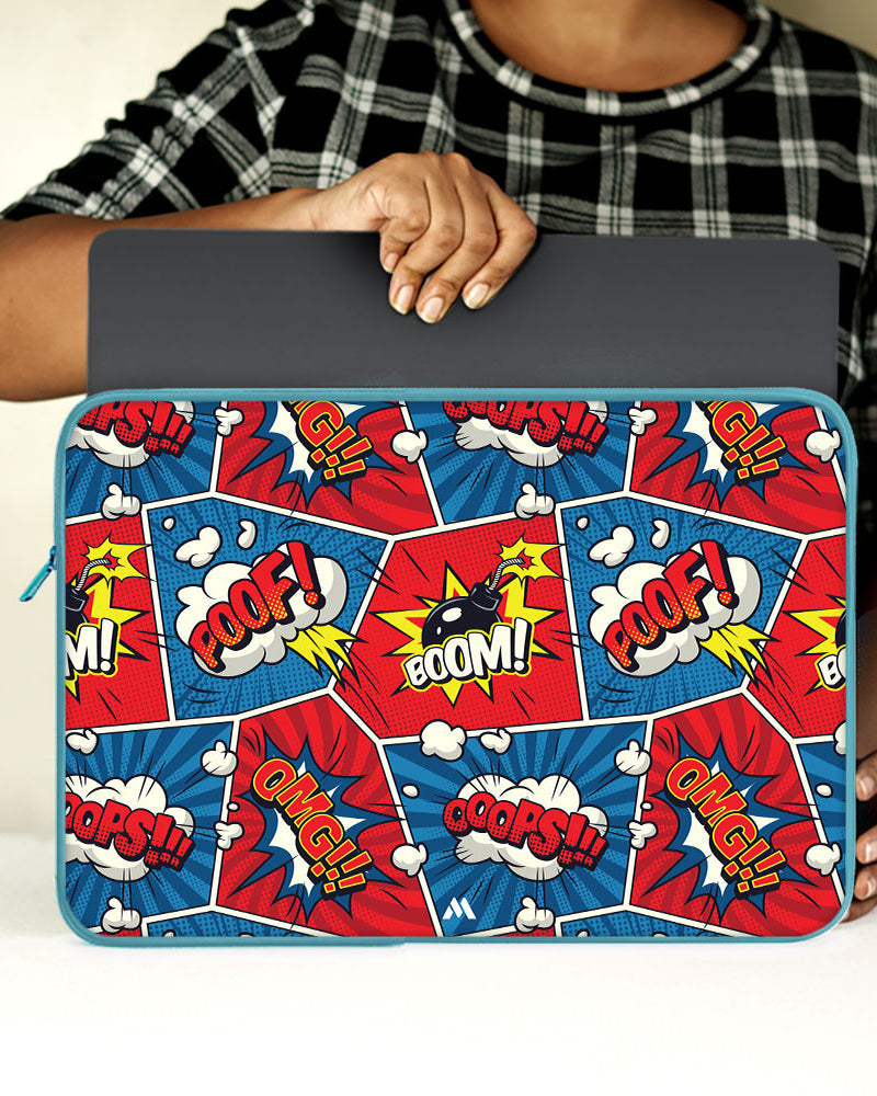 Comic Explosion MacBook / Laptop-Sleeve Mobile Case by CoverMeUp - Style 93