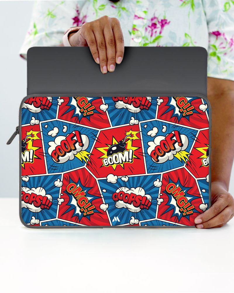 Comic Explosion MacBook / Laptop-Sleeve Mobile Case by CoverMeUp - Style 107