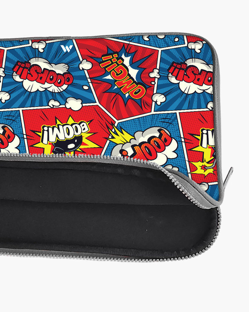 Comic Explosion MacBook / Laptop-Sleeve Mobile Case by CoverMeUp - Style 108