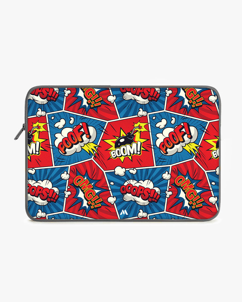 Comic Explosion MacBook / Laptop-Sleeve Mobile Case by CoverMeUp - Style 111