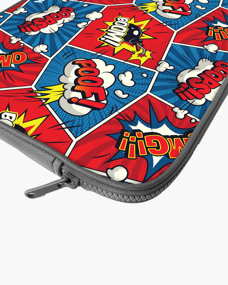 Comic Explosion MacBook / Laptop-Sleeve Mobile Case by CoverMeUp - Style 129
