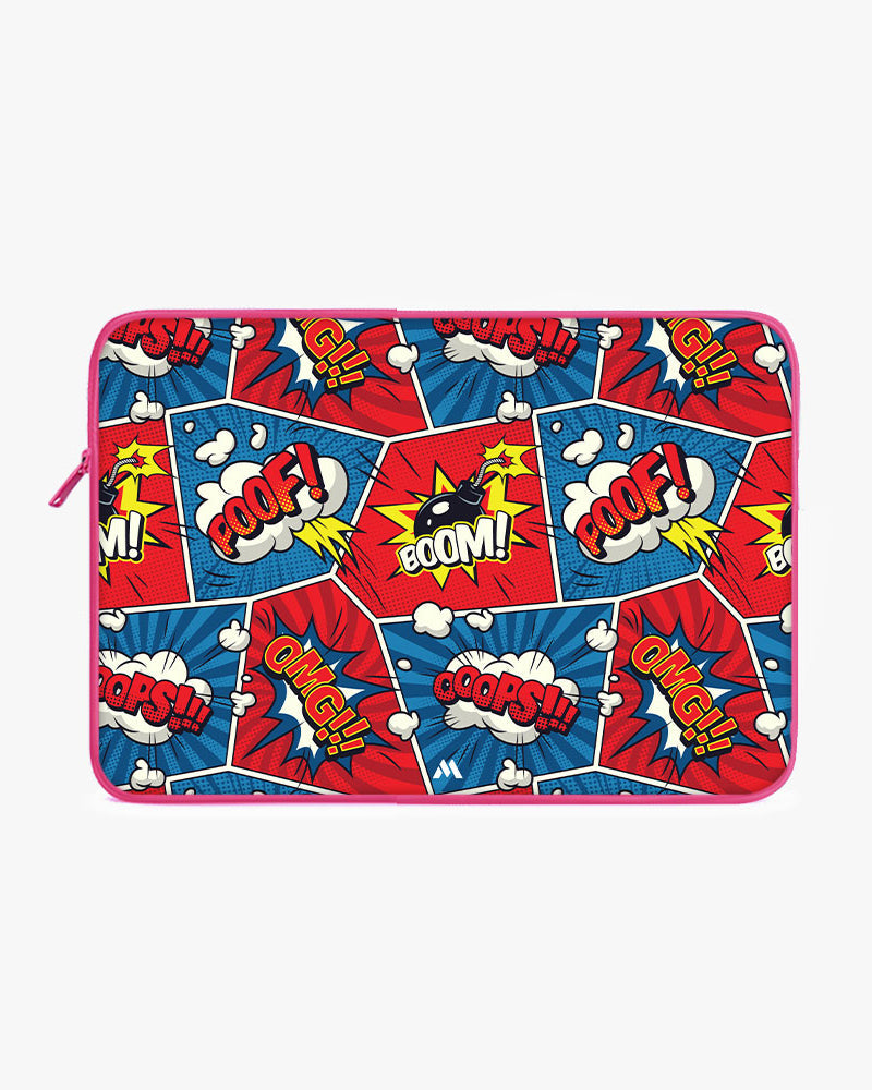 Comic Explosion MacBook / Laptop-Sleeve Mobile Case by CoverMeUp - Style 139