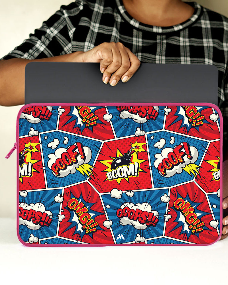 Comic Explosion MacBook / Laptop-Sleeve Mobile Case by CoverMeUp - Style 142