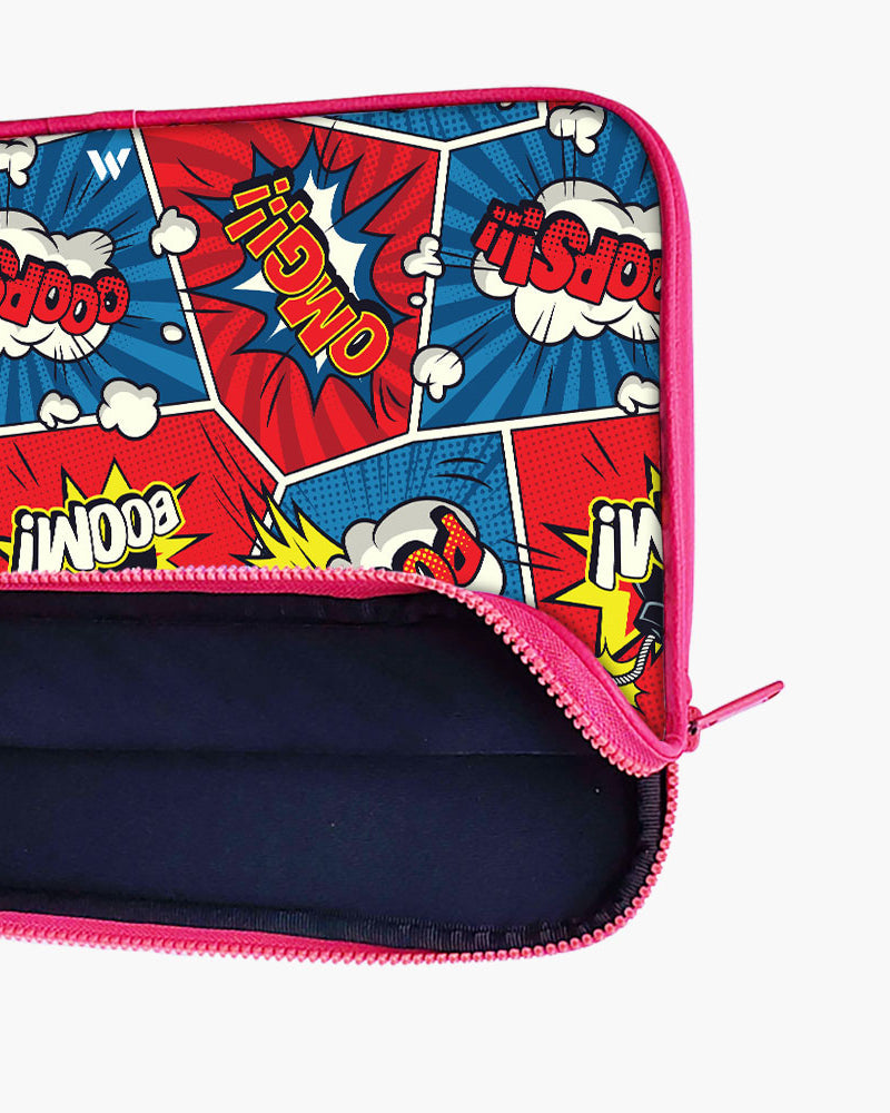 Comic Explosion MacBook / Laptop-Sleeve Mobile Case by CoverMeUp - Style 148