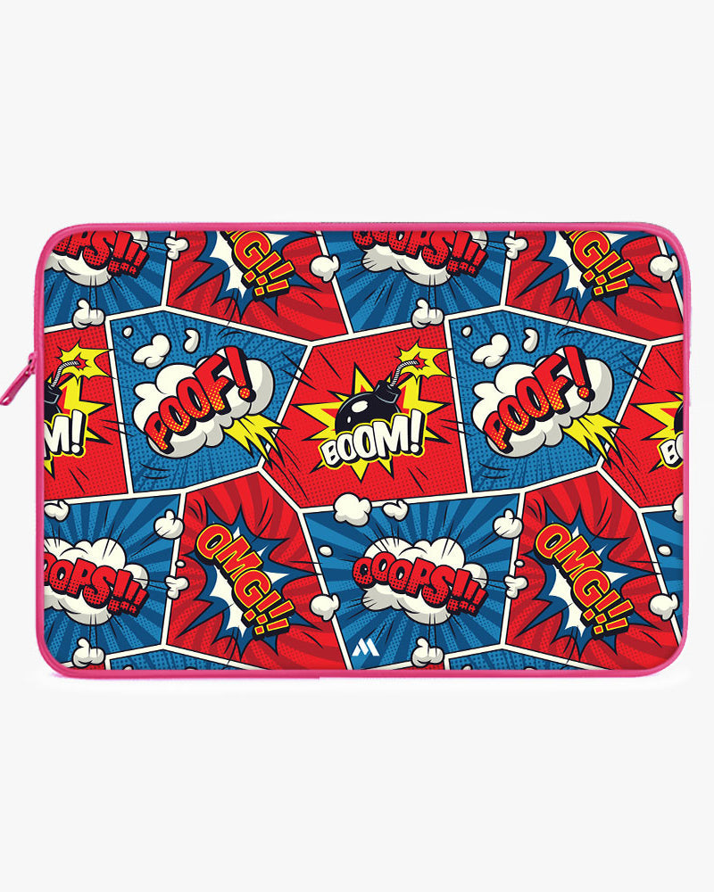 Comic Explosion MacBook / Laptop-Sleeve Mobile Case by CoverMeUp - Style 153