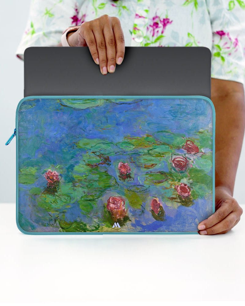 Claude Monet-Water Lilies MacBook / Laptop-Sleeve Mobile Case by CoverMeUp - Style 19