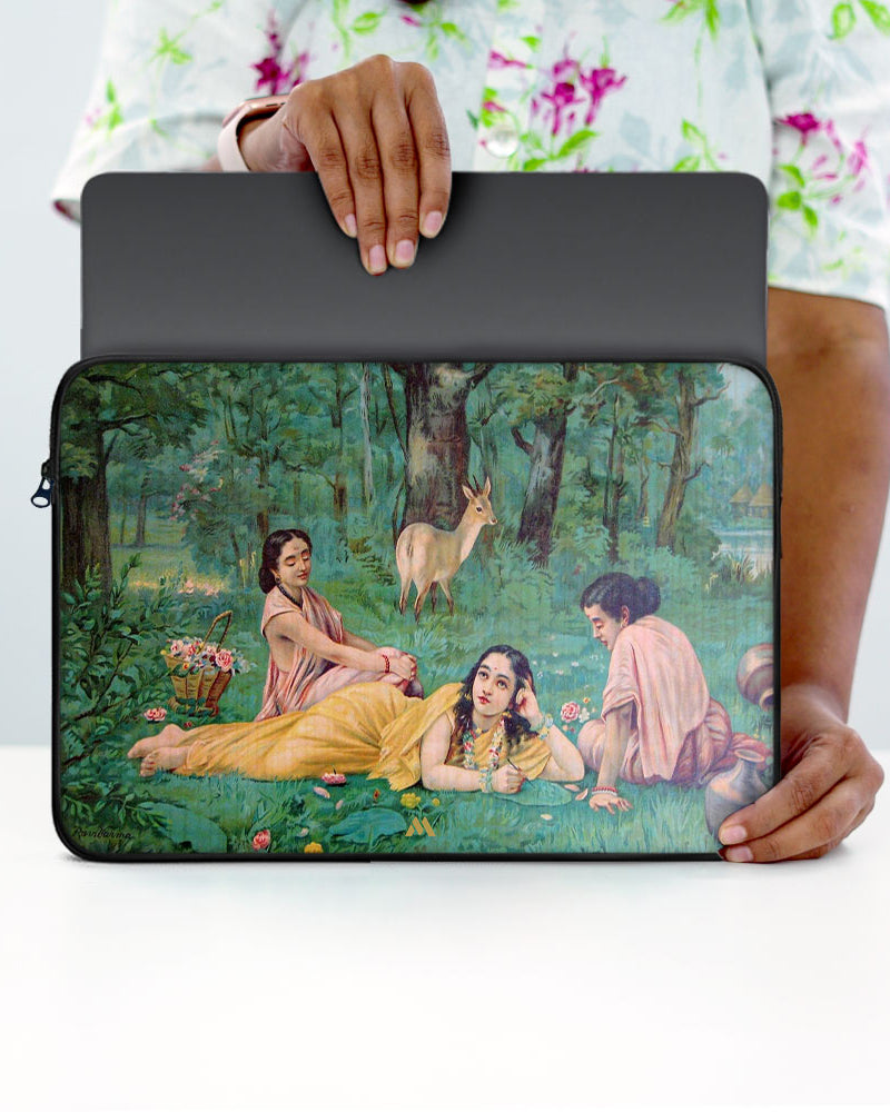 Raja Ravi Verma-Shakuntala MacBook / Laptop-Sleeve Mobile Case by CoverMeUp - Style 15