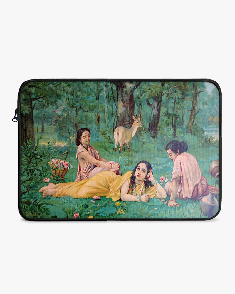 Raja Ravi Verma-Shakuntala MacBook / Laptop-Sleeve Mobile Case by CoverMeUp - Style 3