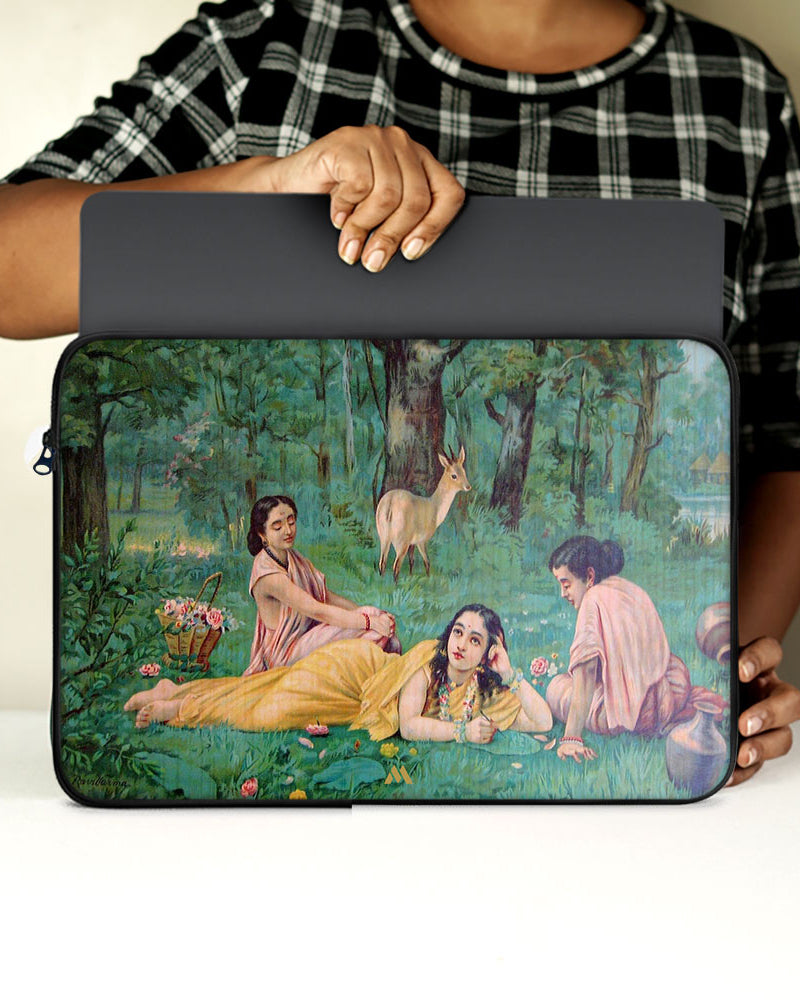Raja Ravi Verma-Shakuntala MacBook / Laptop-Sleeve Mobile Case by CoverMeUp - Style 29