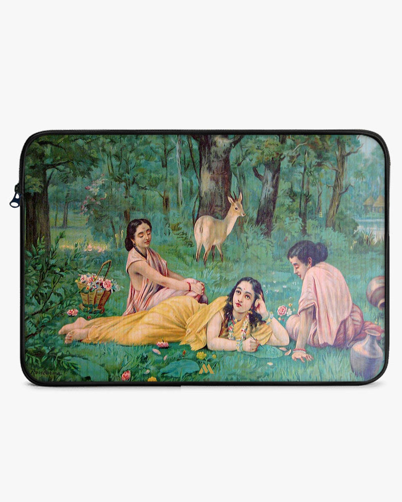 Raja Ravi Verma-Shakuntala MacBook / Laptop-Sleeve Mobile Case by CoverMeUp - Style 4