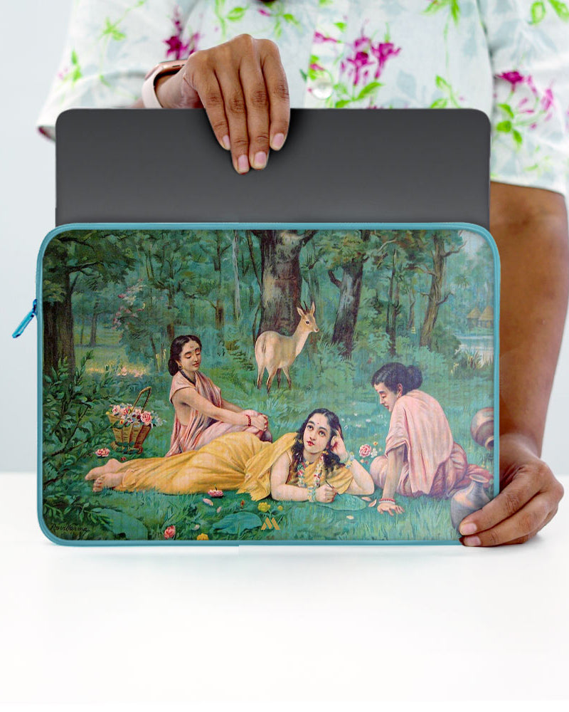 Raja Ravi Verma-Shakuntala MacBook / Laptop-Sleeve Mobile Case by CoverMeUp - Style 43