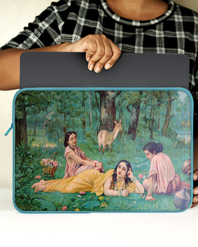 Raja Ravi Verma-Shakuntala MacBook / Laptop-Sleeve Mobile Case by CoverMeUp - Style 50
