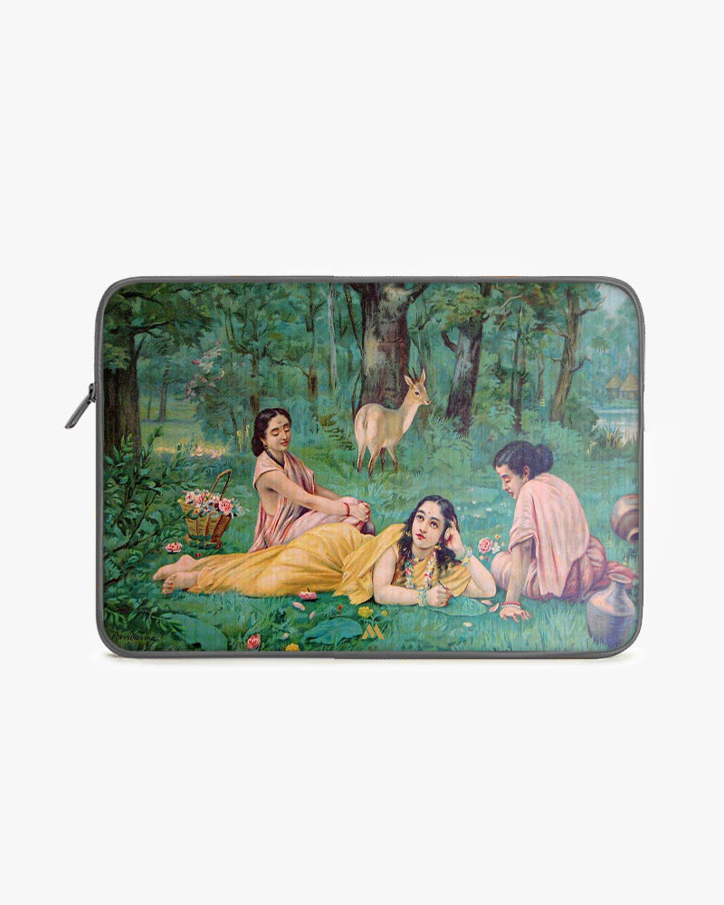 Raja Ravi Verma-Shakuntala MacBook / Laptop-Sleeve Mobile Case by CoverMeUp - Style 9