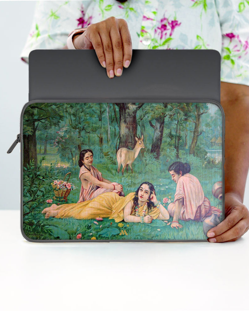 Raja Ravi Verma-Shakuntala MacBook / Laptop-Sleeve Mobile Case by CoverMeUp - Style 71
