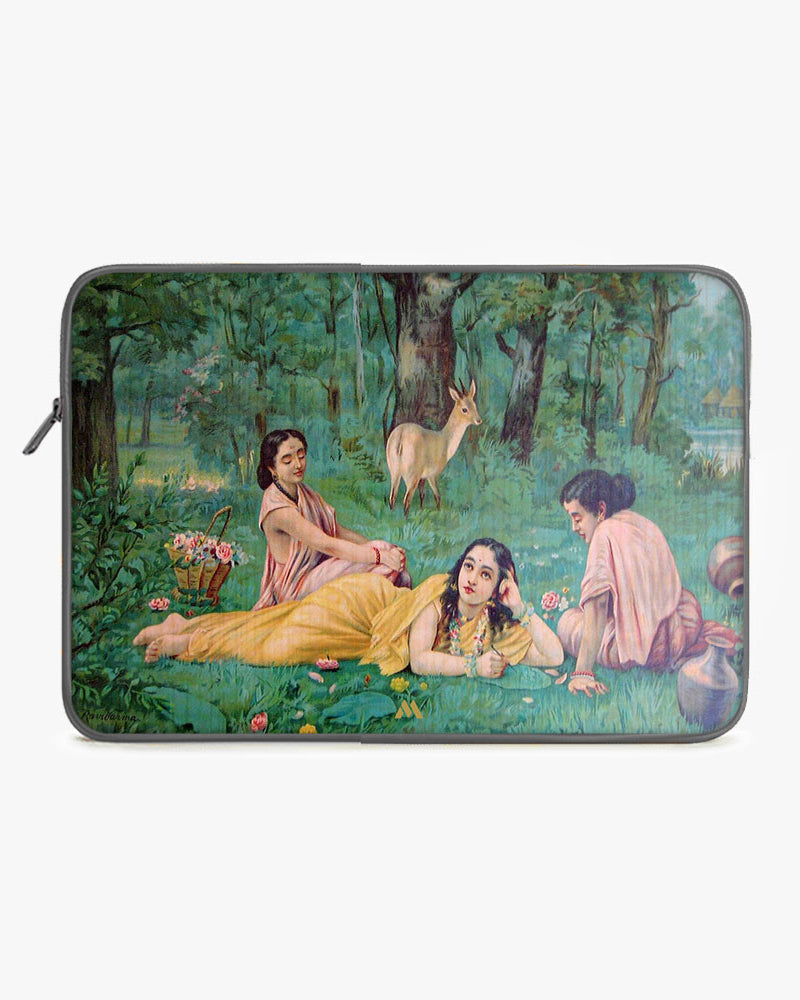 Raja Ravi Verma-Shakuntala MacBook / Laptop-Sleeve Mobile Case by CoverMeUp - Style 82