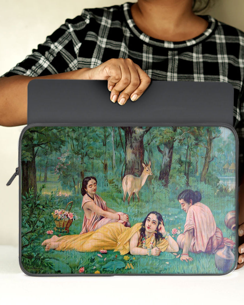 Raja Ravi Verma-Shakuntala MacBook / Laptop-Sleeve Mobile Case by CoverMeUp - Style 92
