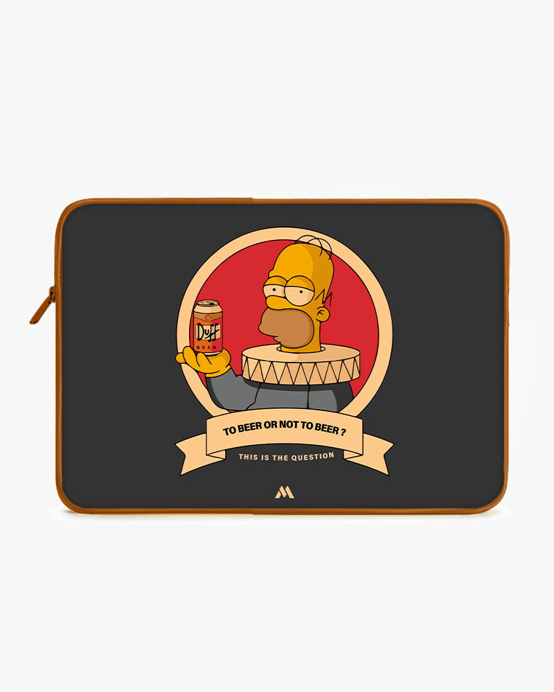 To Beer or Not to Beer MacBook / Laptop-Sleeve Mobile Case by CoverMeUp - Style 2