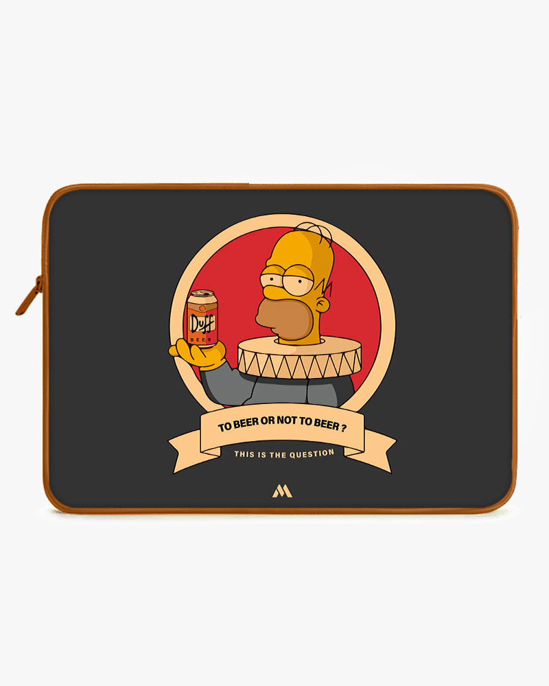 To Beer or Not to Beer MacBook / Laptop-Sleeve Mobile Case by CoverMeUp - Style 3
