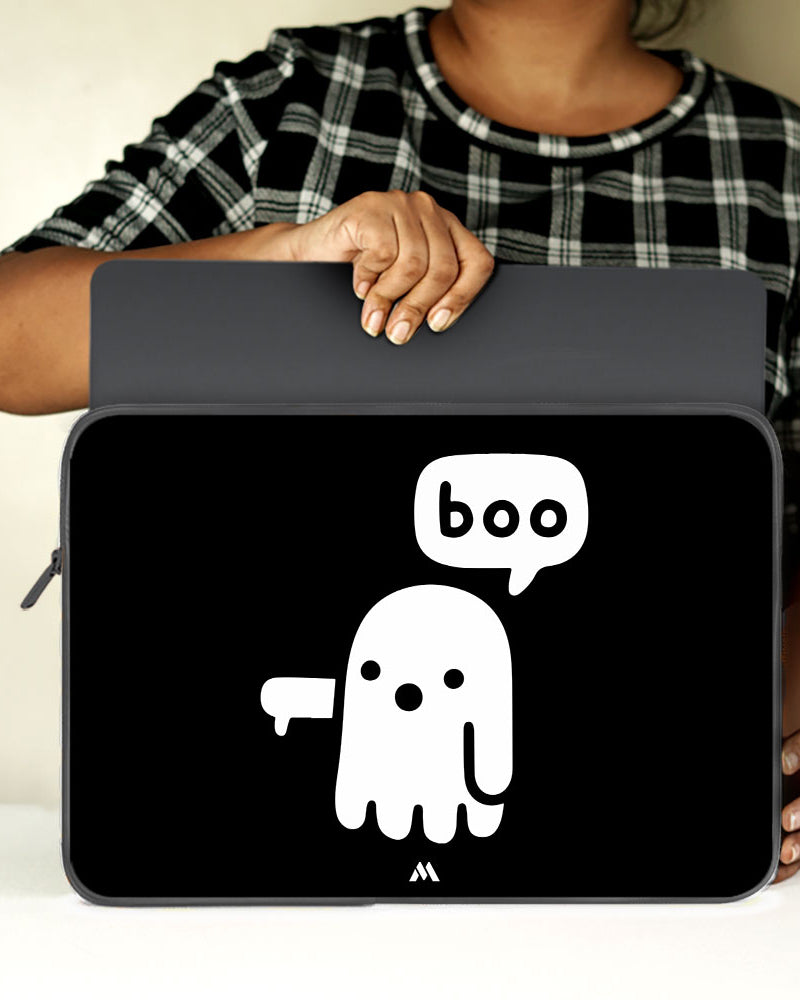 Ghostly Boo MacBook / Laptop-Sleeve Mobile Case by CoverMeUp - Style 32