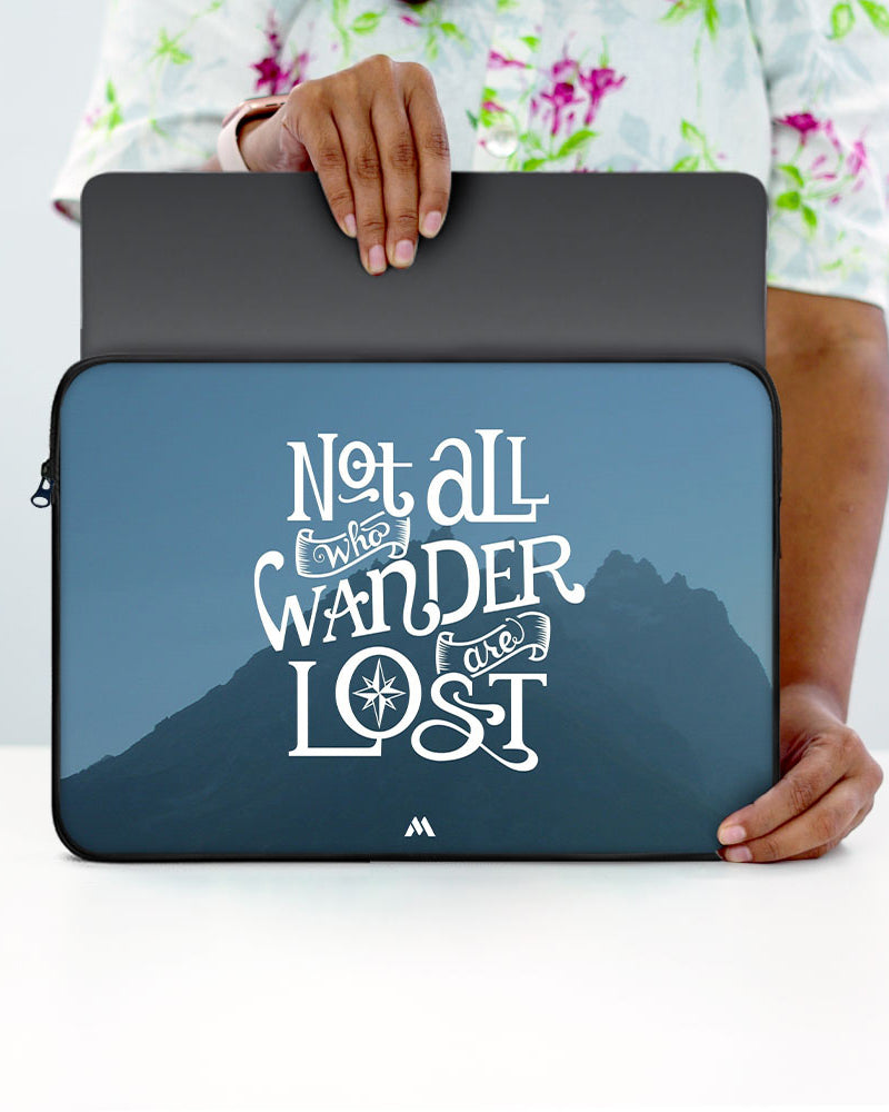 LOTR-Not All Who Wander Are Lost MacBook / Laptop-Sleeve Mobile Case by CoverMeUp - Style 15