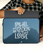 LOTR-Not All Who Wander Are Lost MacBook / Laptop-Sleeve Mobile Case by CoverMeUp - Style 22