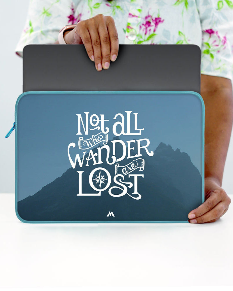 LOTR-Not All Who Wander Are Lost MacBook / Laptop-Sleeve Mobile Case by CoverMeUp - Style 43
