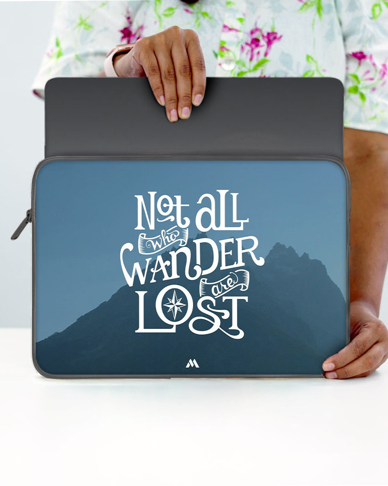 LOTR-Not All Who Wander Are Lost MacBook / Laptop-Sleeve Mobile Case by CoverMeUp - Style 71