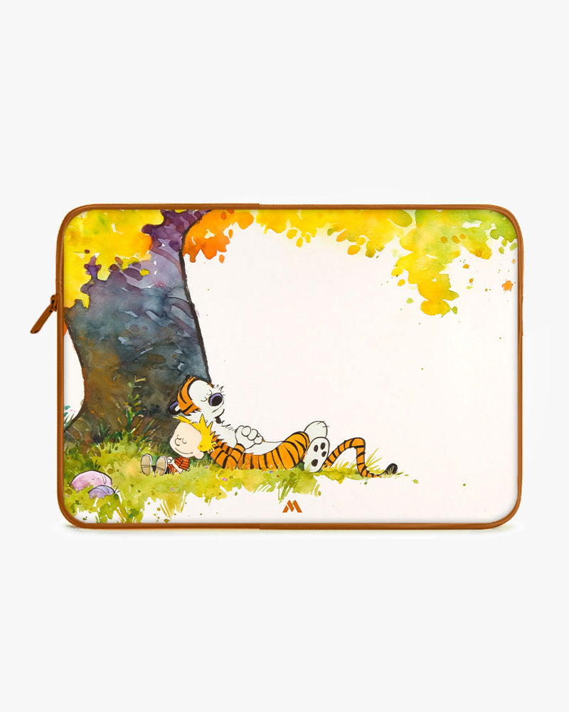 Calvin Hobbes Under Tree MacBook / Laptop-Sleeve Mobile Case by CoverMeUp - Style 19