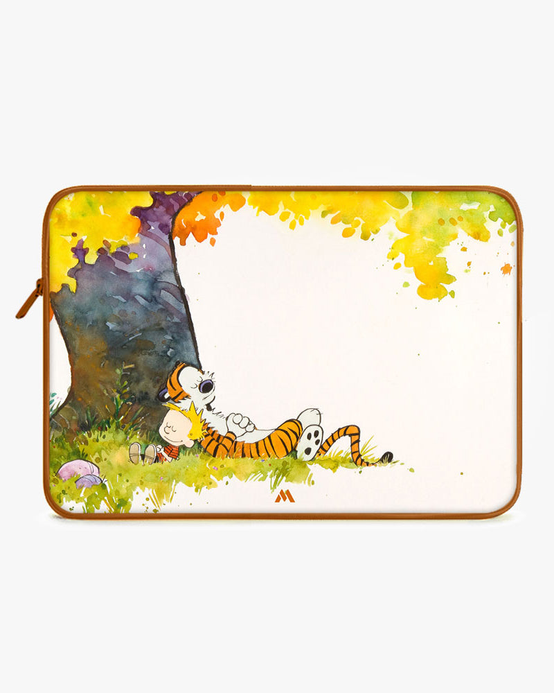 Calvin Hobbes Under Tree MacBook / Laptop-Sleeve Mobile Case by CoverMeUp - Style 26