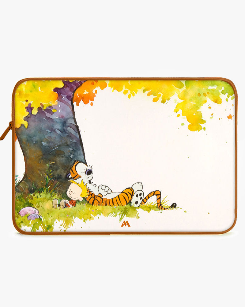 Calvin Hobbes Under Tree MacBook / Laptop-Sleeve Mobile Case by CoverMeUp - Style 4