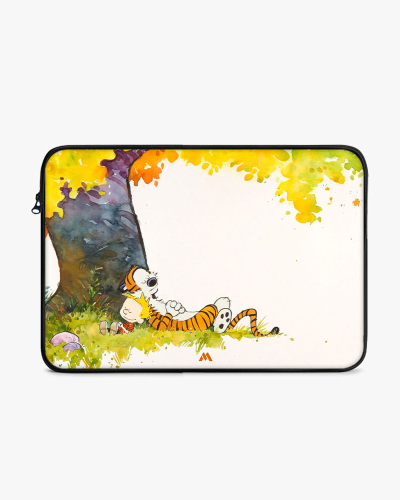 Calvin Hobbes Under Tree MacBook / Laptop-Sleeve Mobile Case by CoverMeUp - Style 47