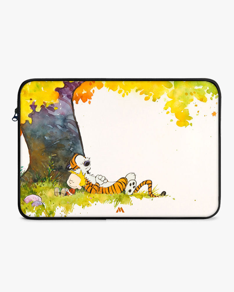 Calvin Hobbes Under Tree MacBook / Laptop-Sleeve Mobile Case by CoverMeUp - Style 54