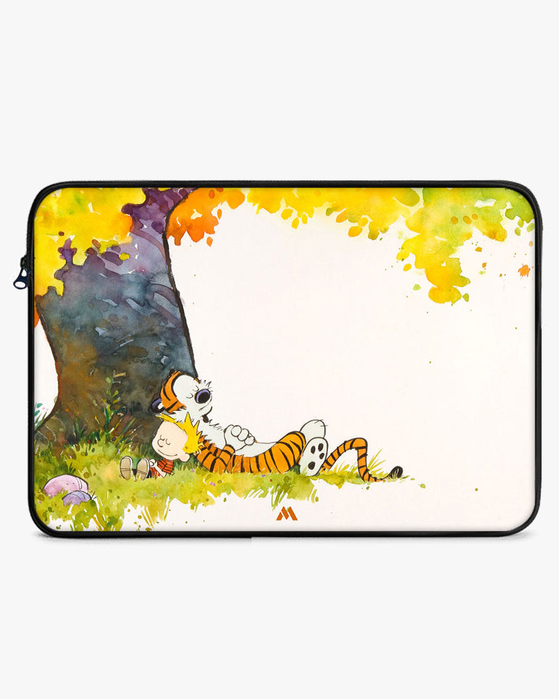 Calvin Hobbes Under Tree MacBook / Laptop-Sleeve Mobile Case by CoverMeUp - Style 61