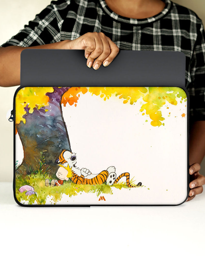 Calvin Hobbes Under Tree MacBook / Laptop-Sleeve Mobile Case by CoverMeUp - Style 64