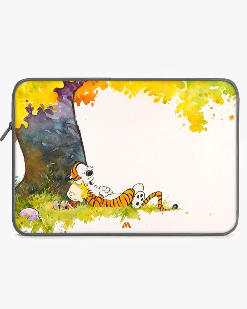 Calvin Hobbes Under Tree MacBook / Laptop-Sleeve Mobile Case by CoverMeUp - Style 12