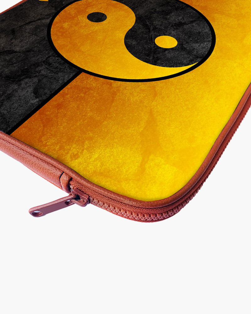 Yin-Yang in Gold MacBook / Laptop-Sleeve Mobile Case by CoverMeUp - Style 14