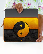 Yin-Yang in Gold MacBook / Laptop-Sleeve Mobile Case by CoverMeUp - Style 15