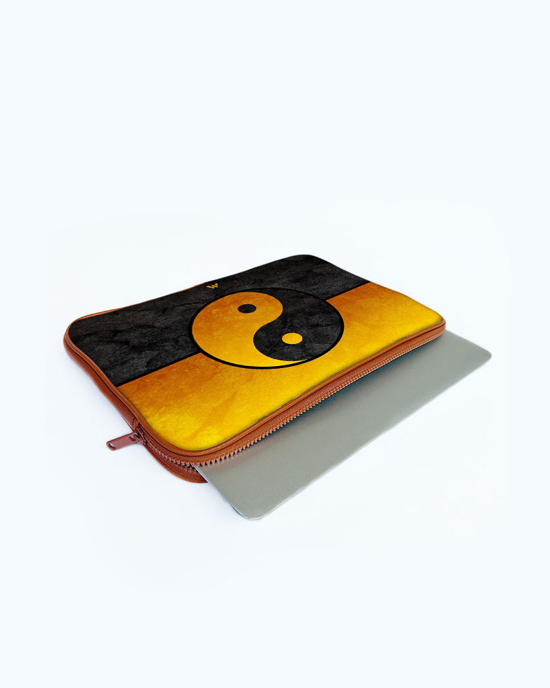 Yin-Yang in Gold MacBook / Laptop-Sleeve Mobile Case by CoverMeUp - Style 20