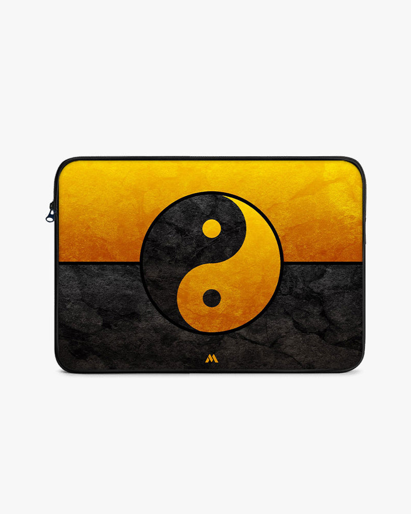 Yin-Yang in Gold MacBook / Laptop-Sleeve Mobile Case by CoverMeUp - Style 5