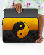 Yin-Yang in Gold MacBook / Laptop-Sleeve Mobile Case by CoverMeUp - Style 43