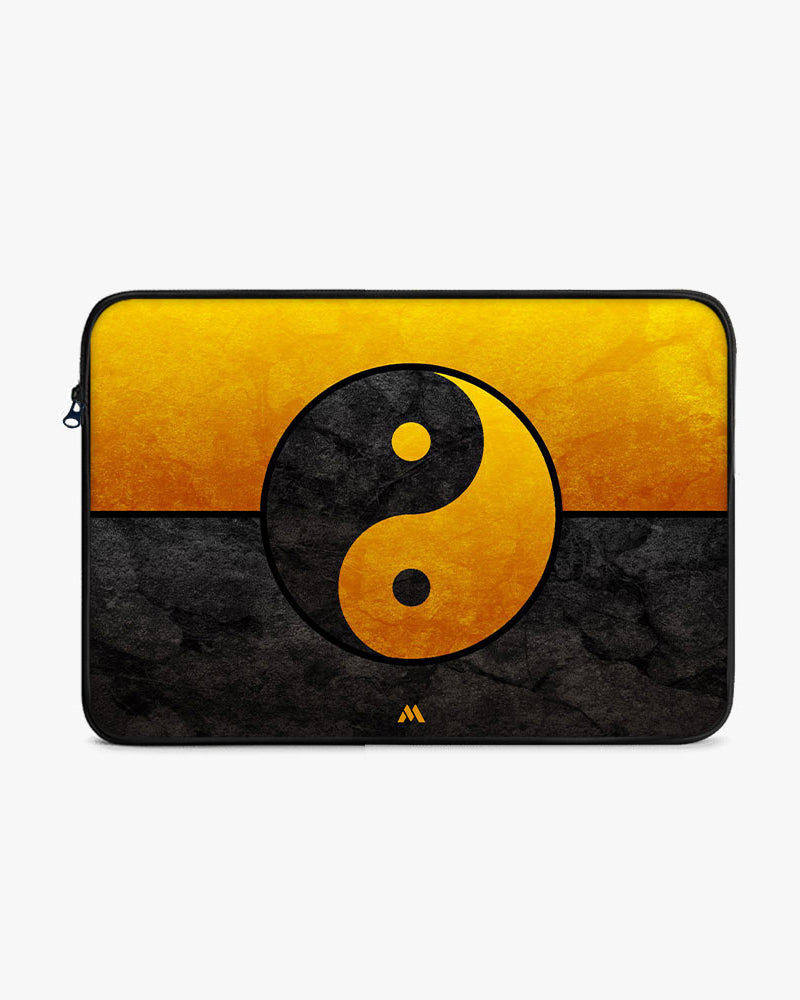 Yin-Yang in Gold MacBook / Laptop-Sleeve Mobile Case by CoverMeUp - Style 6