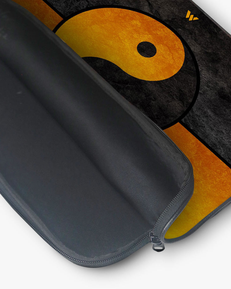 Yin-Yang in Gold MacBook / Laptop-Sleeve Mobile Case by CoverMeUp - Style 49