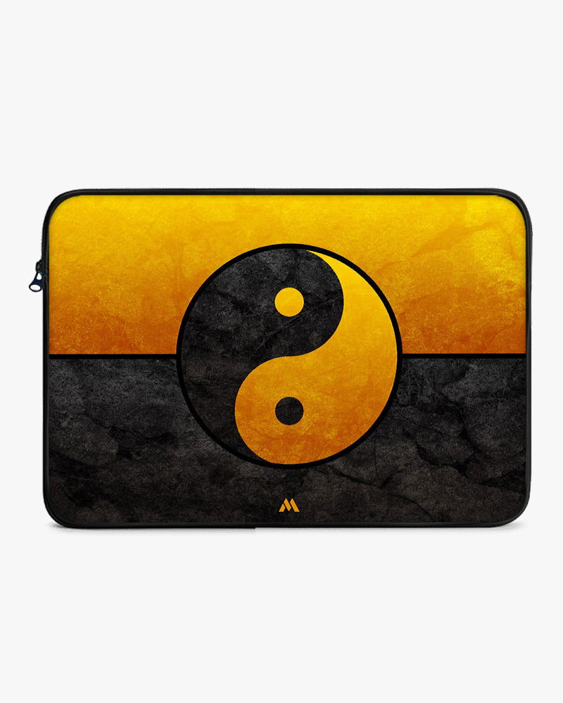 Yin-Yang in Gold MacBook / Laptop-Sleeve Mobile Case by CoverMeUp - Style 54