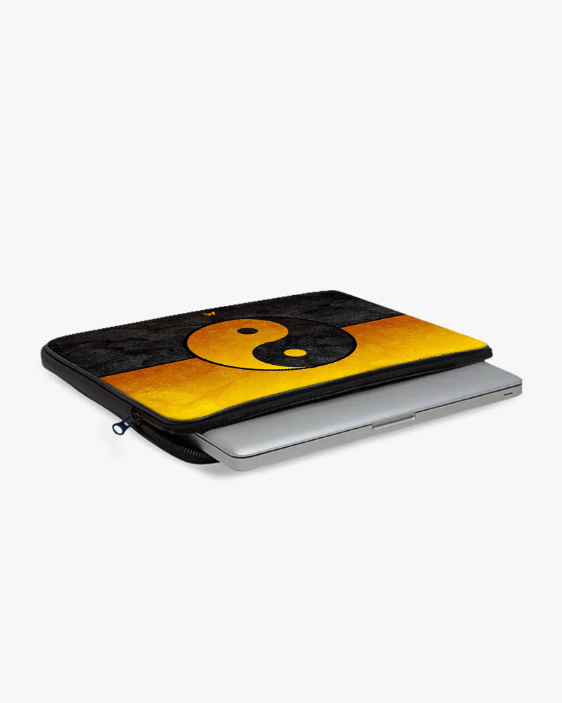 Yin-Yang in Gold MacBook / Laptop-Sleeve Mobile Case by CoverMeUp - Style 55
