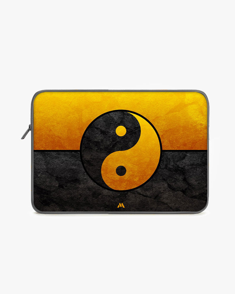 Yin-Yang in Gold MacBook / Laptop-Sleeve Mobile Case by CoverMeUp - Style 9