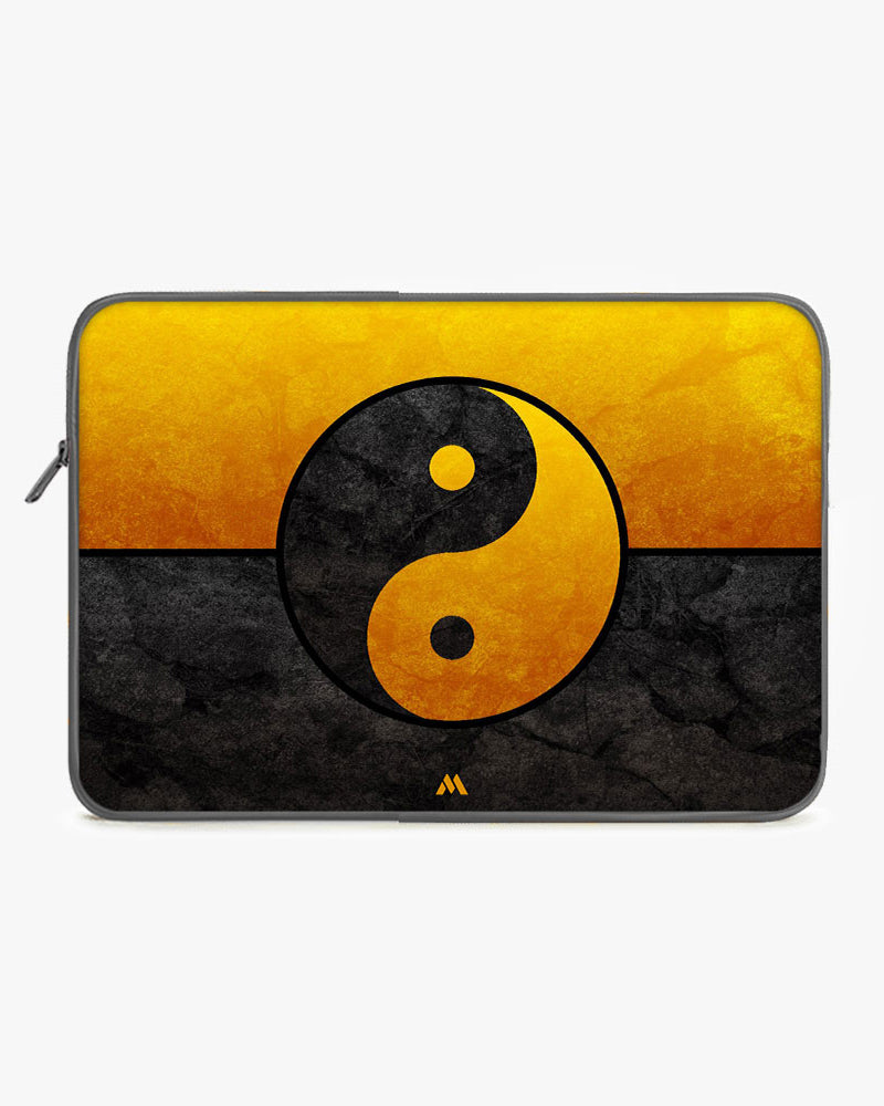 Yin-Yang in Gold MacBook / Laptop-Sleeve Mobile Case by CoverMeUp - Style 82