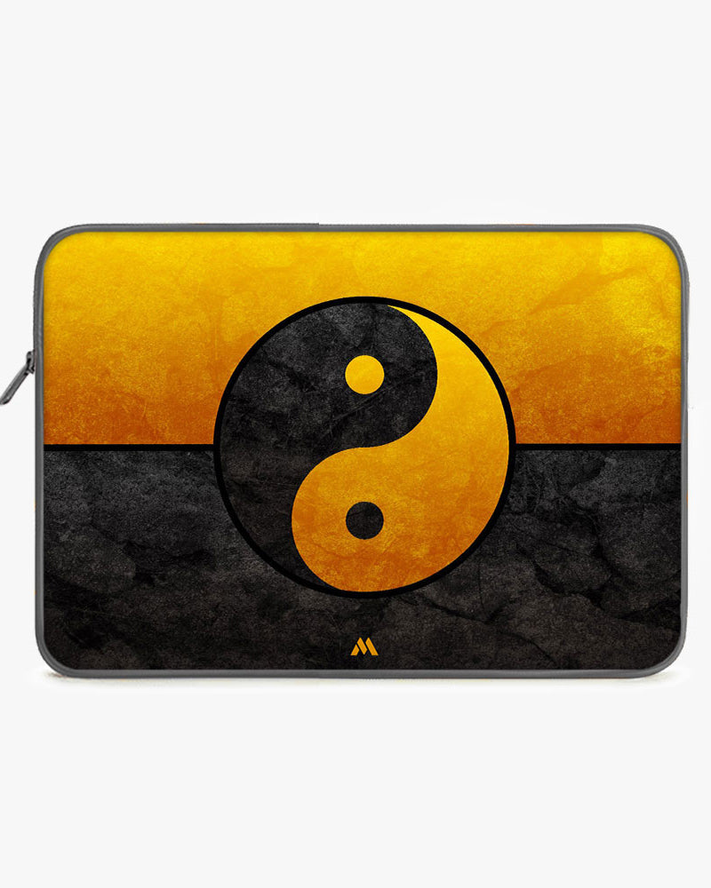Yin-Yang in Gold MacBook / Laptop-Sleeve Mobile Case by CoverMeUp - Style 12